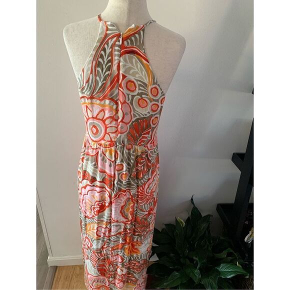 Loft beach dress with seashell design maxi size 6P - Picture 4 of 6